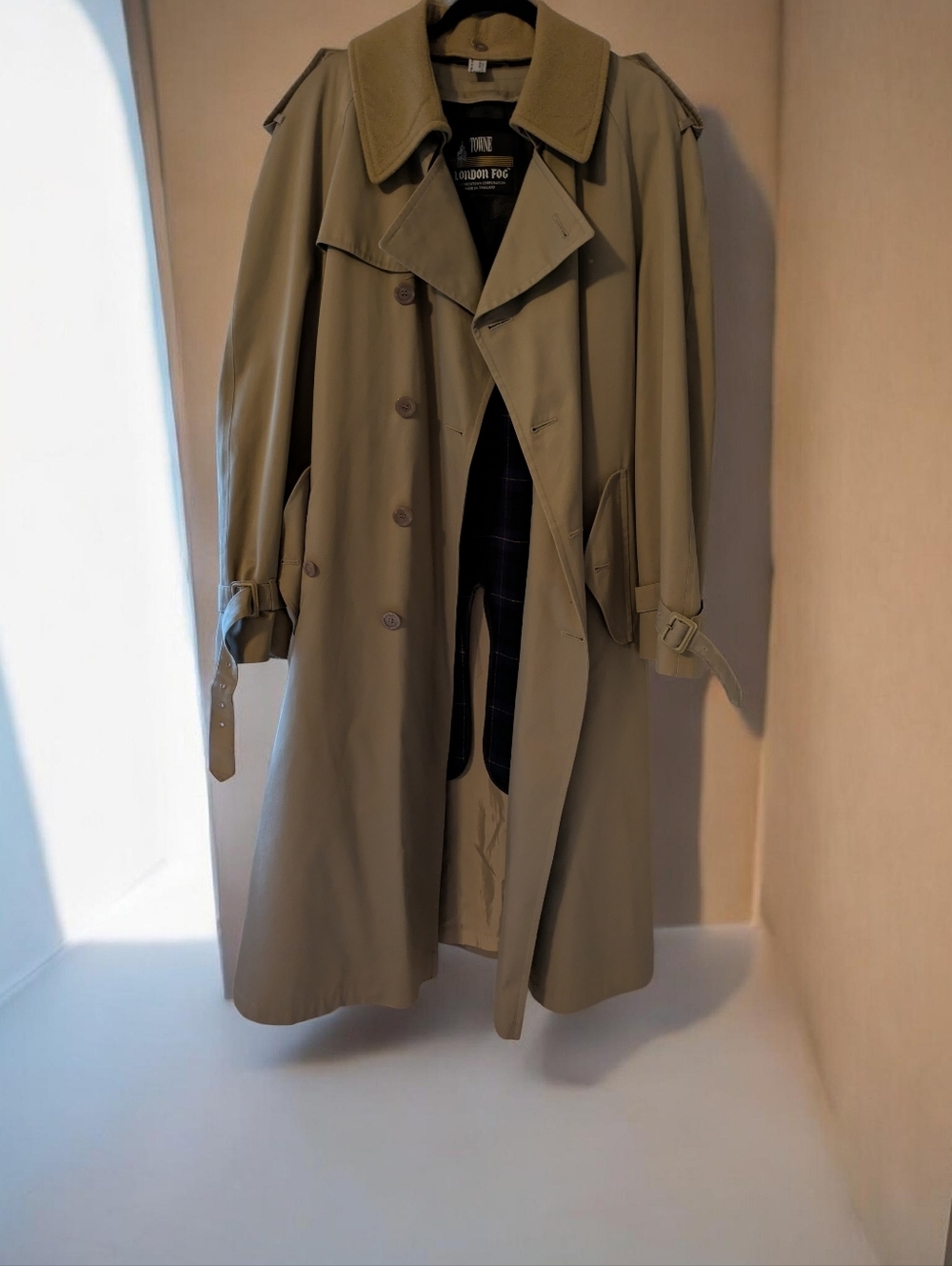 London Fog Towne Trench Coat 44 Long